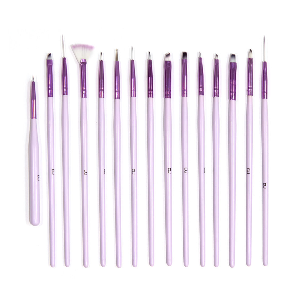 Set Pincel Uñas Spin15 Du x15