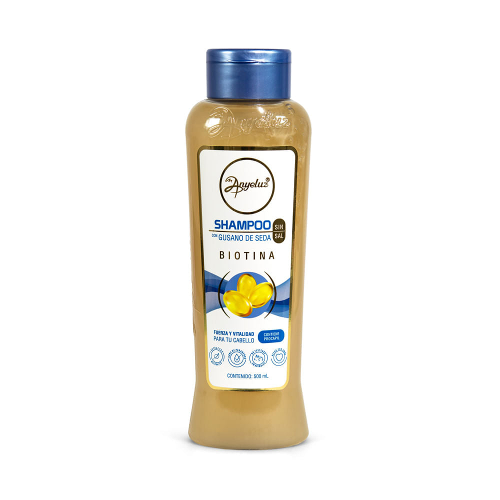 Shampoo Anyeluz gusano de seda x500ml reparador
